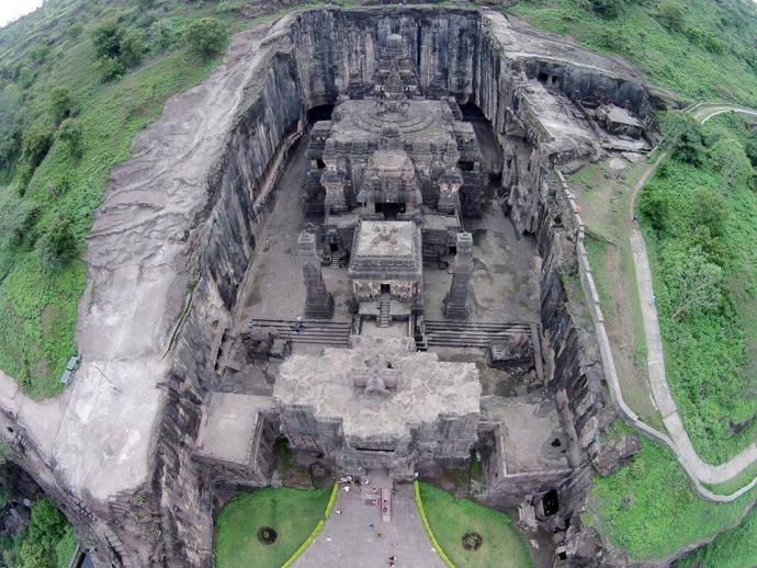 Kailasa Temple, The Massive Temple Was Chiseled By Hand For More Than 20 Years