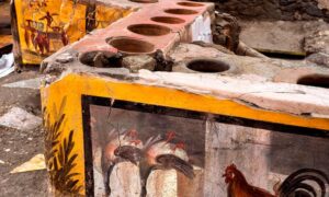 Exceptionally well-preserved snack bar unearthed in Pompeii