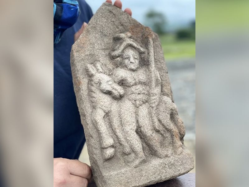 Rare Carving of Nude Horseman Found at Roman Fort May Depict Mercury or Mars