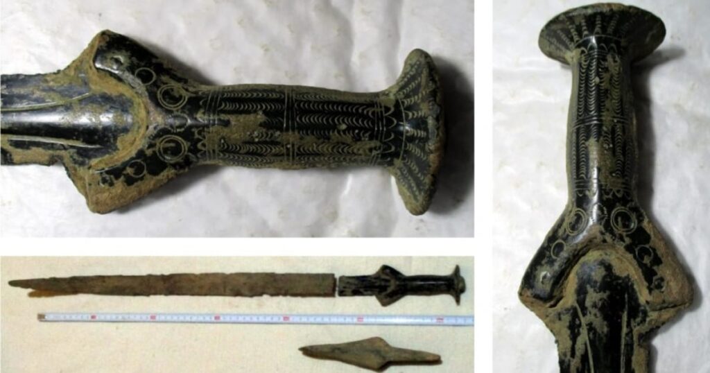 A man picking mushrooms in the Czech republic discovers a rare 3000-year-old sword