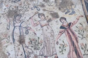 1,500-year-old mosaic depicting feast found in Turkey's Germanicia